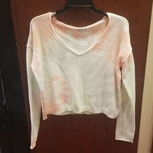 New Cropped Knitted Arizona Tie Die Off The Shoulder Sweater